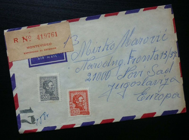 Uruguay 1975 Montevideo Airmail Cover To Yugoslavia  C5