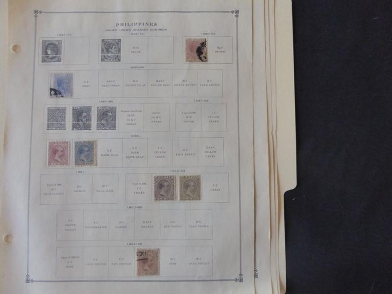 Philippines 1880-1940 Mint/Used Stamp Collection on Scott Intl Album Pages