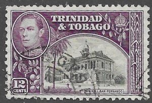 Trinidad Tobago # 57  George VI  12c Pictorial (1)   VF Used