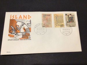 Iceland 1970 Icelandic Manuscripts first day issue postal cover Ref 60340