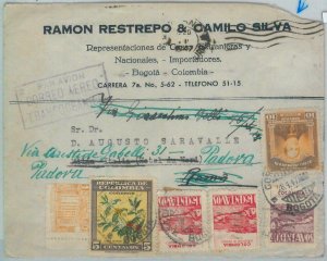 81574 - COLOMBIA - Postal History - Airmail COVER to ITALY  1947
