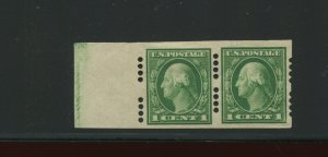 408 Washington Farwell Margin Pair of Stamps BOTH A & B Spacings (408-Far 1)