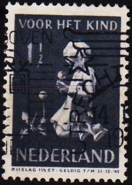 Netherlands. 1940 1 1/2c+1 1/2c S.G.540 Fine Used