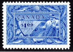 302, MLHOG, VF, Fisherman, Fishing Resources, Canada Postage Stamp