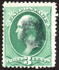 1881, US 3c, Washington, Used, Sc 207