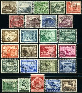 GERMANY #B148-B173 Deutsches Reich Semi Postal Stamp Collection 1939-41 USED