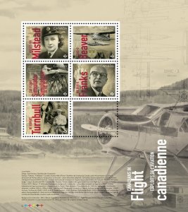 Canada 2022 MNH Stamps Souvenir Sheet Scott 3355 Aviation Airplanes