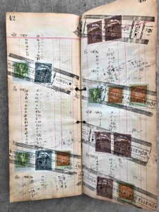 Hungary Revenues Ledger 192 Pages ( Over 1000 Stamps ) 11 X 4.5