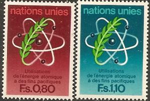 UN-Geneva   71-72 MNH 1977 Peaceful uses of Atomic Energy