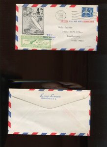 RRS ROCKET MAIL 4TH FLIGHT COVER MAY 21 1960 MOJAVE CALIFORNIA (HR1268)