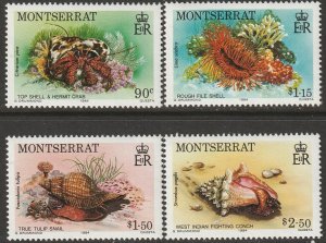 Montserrat 543-546 complete set MNH