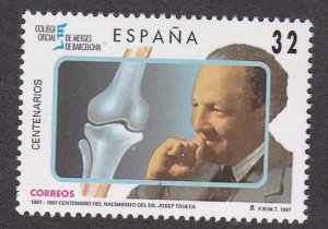 Spain # 2888, Dr. Joseph Trueta, NH, 1/2 Cat.