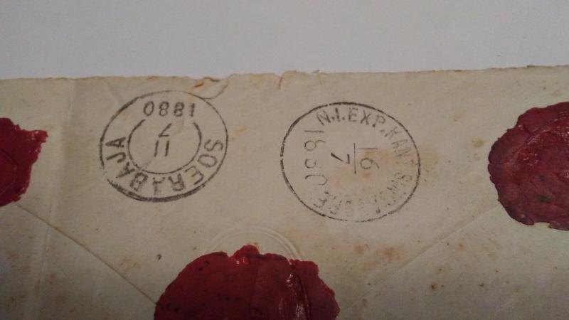 NETHERLANDS INDIES REGISTERED COVER 1880 $125