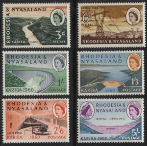 Rhodesia & Nyasaland 172-177 (mh set of 6) Elizabeth II & scenes (1960)