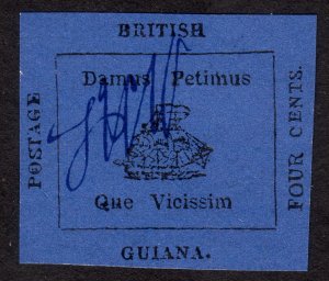 1856, British Guiana 4c, MNG, Sc 16, FAKE