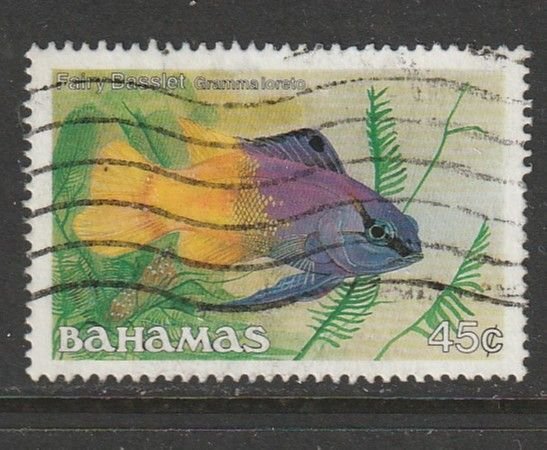 1986 Bahamas - Sc 612 - used VF - 1 single - Fairy basslet