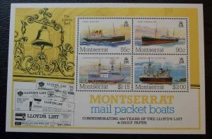 Montserrat Scott #542a MNH