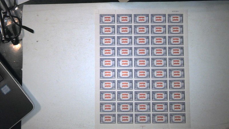 US SCOTT# 919 FULL SHEET MNH OG