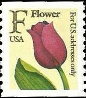 U.S.#2518 F-Rate Flower 29c Coil Single, MNH.