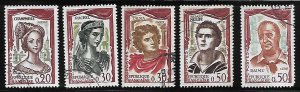 France -  5th World Congress of the IFA - Scott #997-1001 - F-VF - Used