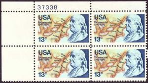 *USA Scott 1690 Plate Block (13 cents) MNH