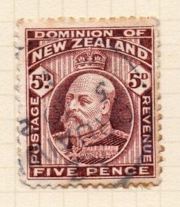 New Zealand 1909-13 Early Issue Fine Used 5d. 067887