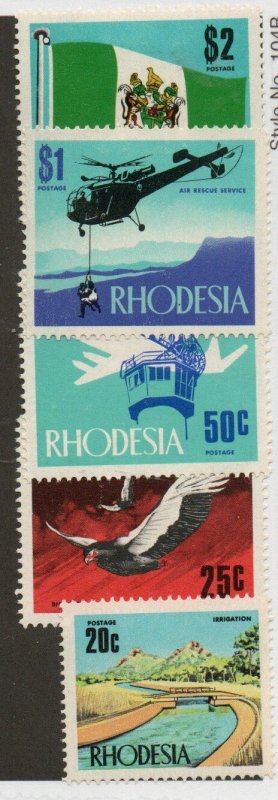 Rhodesia 289-293 Mint hinged Short set