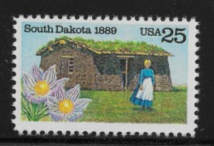 Scott#: 2416 - South Dakota Statehood 25c 1999 Single Stamp MNH OG