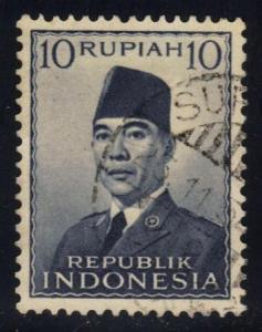 Indonesia #395 Pres. Sukarno; Used