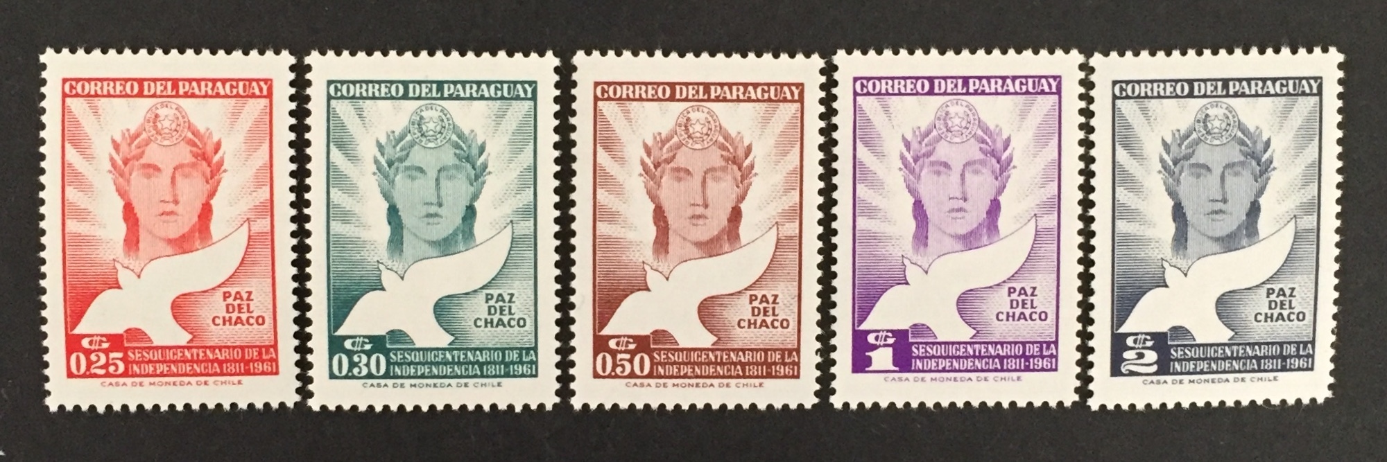 Paraguay 1961 589 93 5 Chaco Peace MNH. Central South