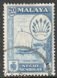 Malaya Negri Sembilan Scott 70 - SG75, 1957 Pictorial 20c used