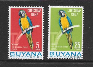 BIRDS - GUYANA #34-35 MNH