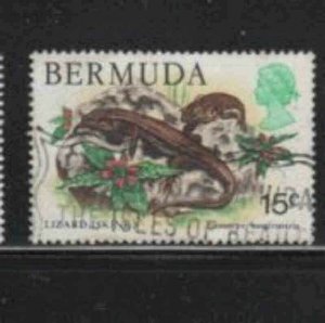 BERMUDA #370 1978 15c SKINK F-VF USED a
