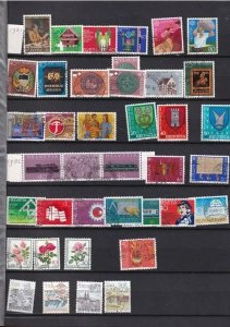 Switzerland lot of 870+ different used stamps from 1862 to 1997 (no album)