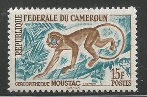 CAMEROUN  368  MINT HINGED,  MOUSTACHE MONKEY,  WAZA RESERVATION