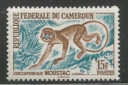 CAMEROUN  368  MINT HINGED,  MOUSTACHE MONKEY,  WAZA RESERVATION