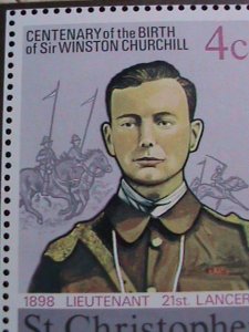 ST.CHRISTOPHER-NEVIS-ANQUILLA-1974 CENTENARY   SIR WINSTON CHURCHILL MNH