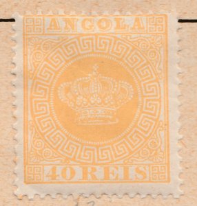 PORTUGAL COLONY ANGOLA 1882 40r Perf. 12 3/4MH* Stamp A29P33F37084-