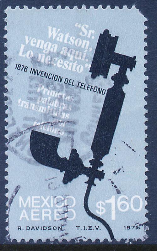 MEXICO C518 Centenary 1st Telephone conversation Used (775)