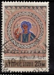 Cyprus - #356 Mosaic Head - Used