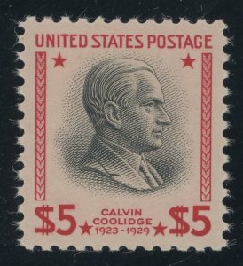 USA 834 - 5 Dollar Coolidge - PSE Graded Cert: XF/Superb 95 Mint OGnh