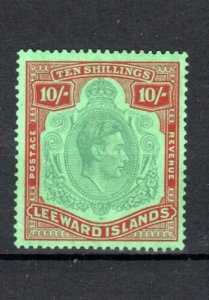 Leeward Islands 1938-51 10s SG 113 MLH 