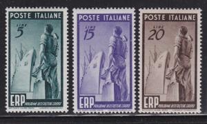 Italy Scott # 515 - 517 Set VF-MNH nice color scv $ 100 ! see pic !