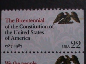 ​UNITED STATES 1987 SC#2359a BICENTENARY DRAFTING OF CONSTITUTION-MNH VF