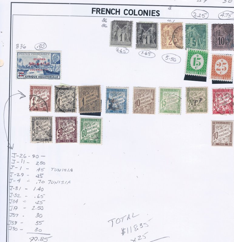 FRENCH COLONIES SCV $118.35 STARTS AT 10% OF CAT VALUE!!!