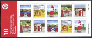 Canada #2616b P Canada Pride (2013). Booklet of 10 stamps. Five designs. MNH