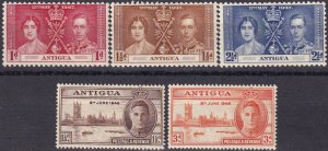 Antigua #81-3, 96-7   MNH  CV $3.25 (Z5456)