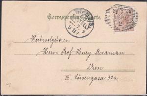 CZECHOSLOVAKIA 1899 AUSTRIA postcard used ex KARLSBAD......................53844