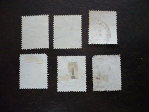 Stamps - Netherlands - Scott# 40,41,43-45,48 - Used Partial Set of 6 Stamps