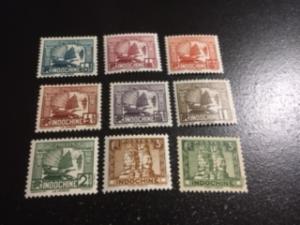 Indo China sc 143-166 MNH includes all the a's